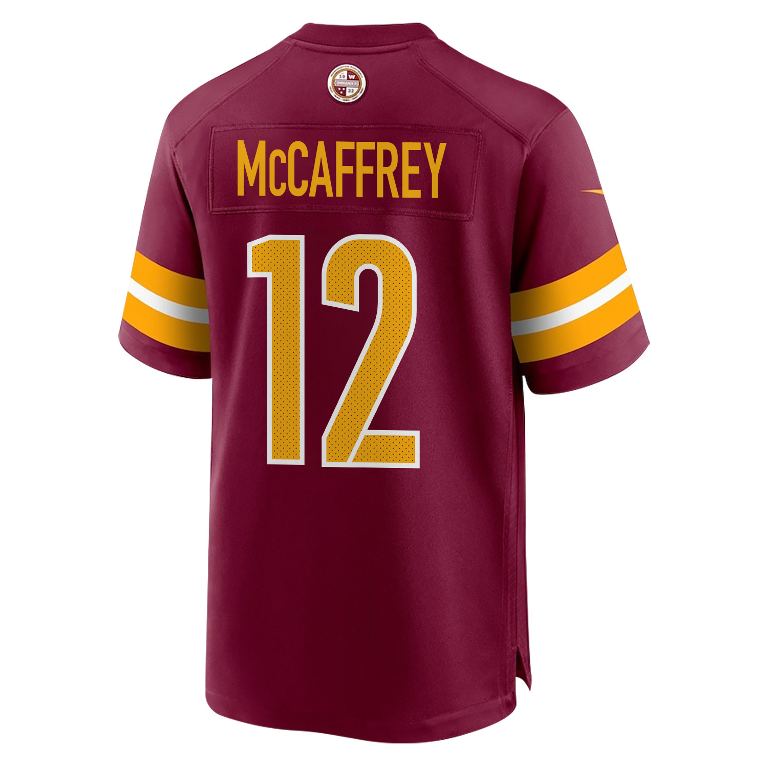 Luke McCaffrey 12 Washington Commanders Super Bowl LIX Champions Patch Game Men Jersey - Burgundy JS9433 nicesnker - Image 2