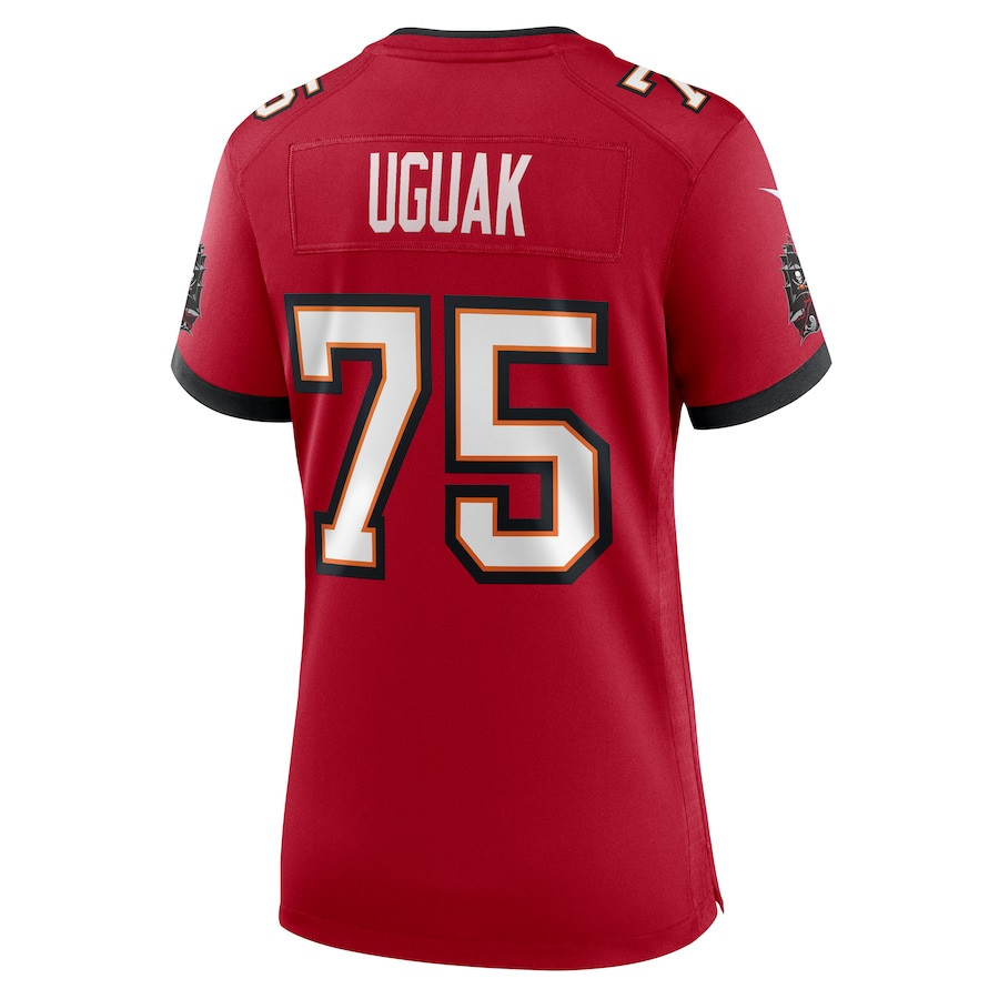 Lwal Uguak 75 Tampa Bay Buccaneers Women's Game Jersey - Red JS4462 nicesnker - Image 3