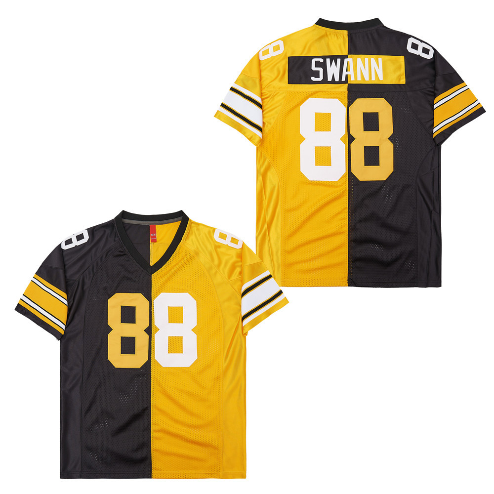 Lynn Swann 88 Pittsburgh Steelers Two-Toned Retro Throwback Men Jersey - Black/Yellow JS5621 nicesnker - Image 2