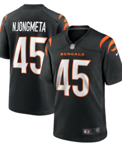 Maema Njongmeta 45 Cincinnati Bengals Game Men Jersey - Black JS9011 nicesnker
