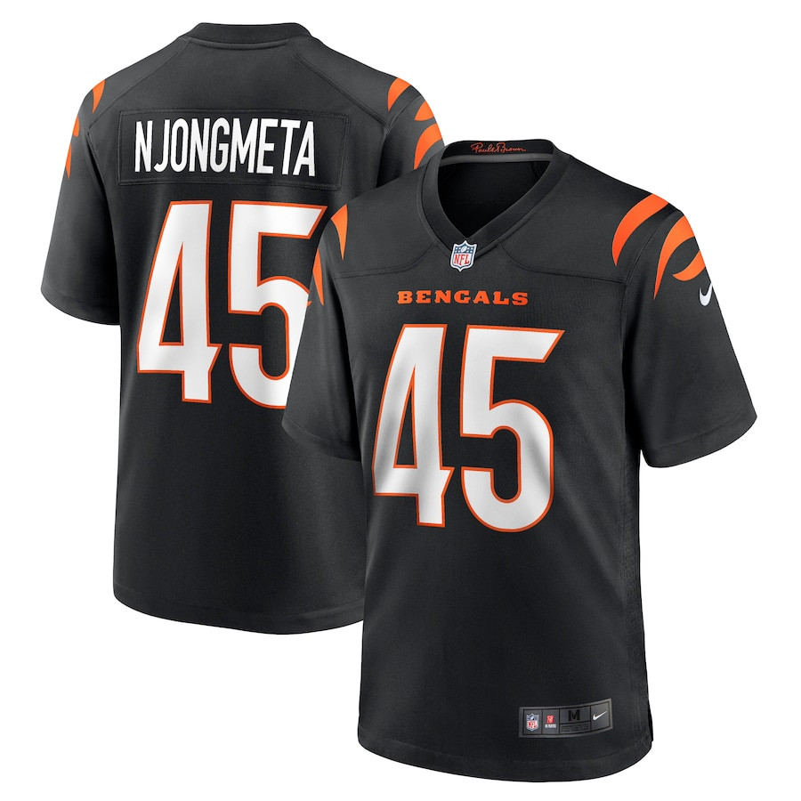 Maema Njongmeta 45 Cincinnati Bengals Game Men Jersey - Black JS9011 nicesnker