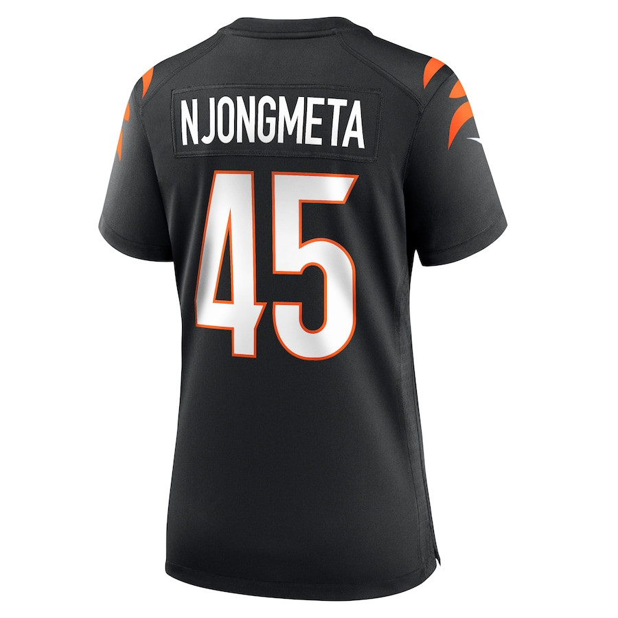 Maema Njongmeta 45 Cincinnati Bengals Women's Game Jersey - Black JS8605 nicesnker - Image 3