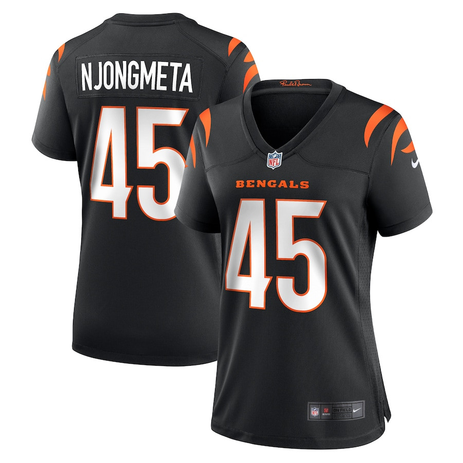 Maema Njongmeta 45 Cincinnati Bengals Women's Game Jersey - Black JS8605 nicesnker