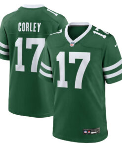 Malachi Corley 17 New York Jets Team Game Men Jersey - Legacy Green JS1398 nicesnker