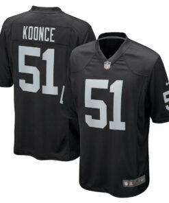 Malcolm Koonce 51 Las Vegas Raiders Men Game Jersey - Black JS5888 nicesnker