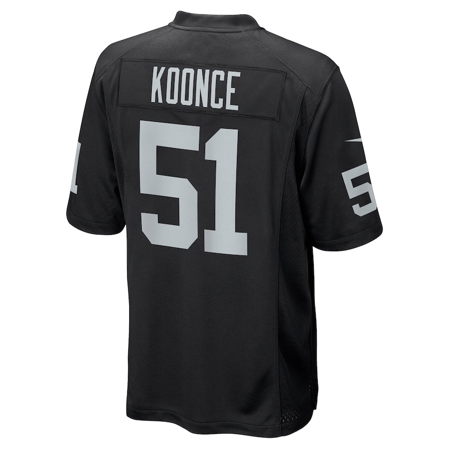 Malcolm Koonce 51 Las Vegas Raiders Men Game Jersey - Black JS5888 nicesnker - Image 3
