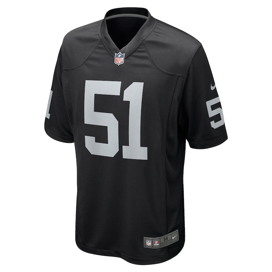 Malcolm Koonce 51 Las Vegas Raiders Men Game Jersey - Black JS5888 nicesnker - Image 2