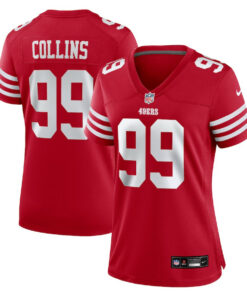 Maliek Collins 99 San Francisco 49ers Women's Game Jersey - Scarlet JS5122 nicesnker