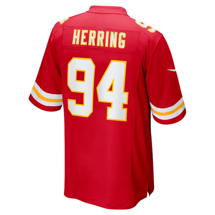 Malik Herring #94 Kansas City Chiefs Super Bowl LIX YOUTH Jersey - Red JS4207 nicesnker - Image 3