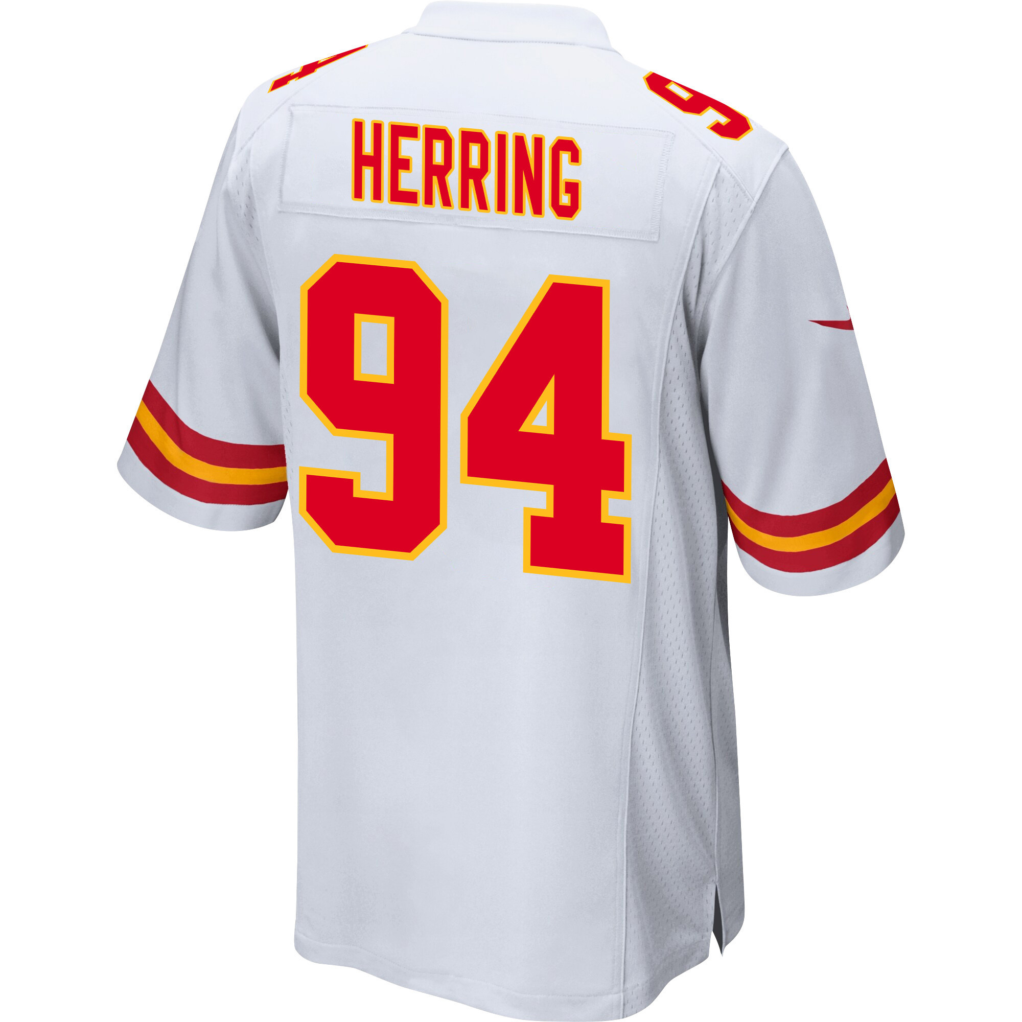 Malik Herring 94 Kansas City Chiefs Super Bowl LVIII Champions 4 Stars Patch Game Men Jersey - White JS2063 nicesnker - Image 3