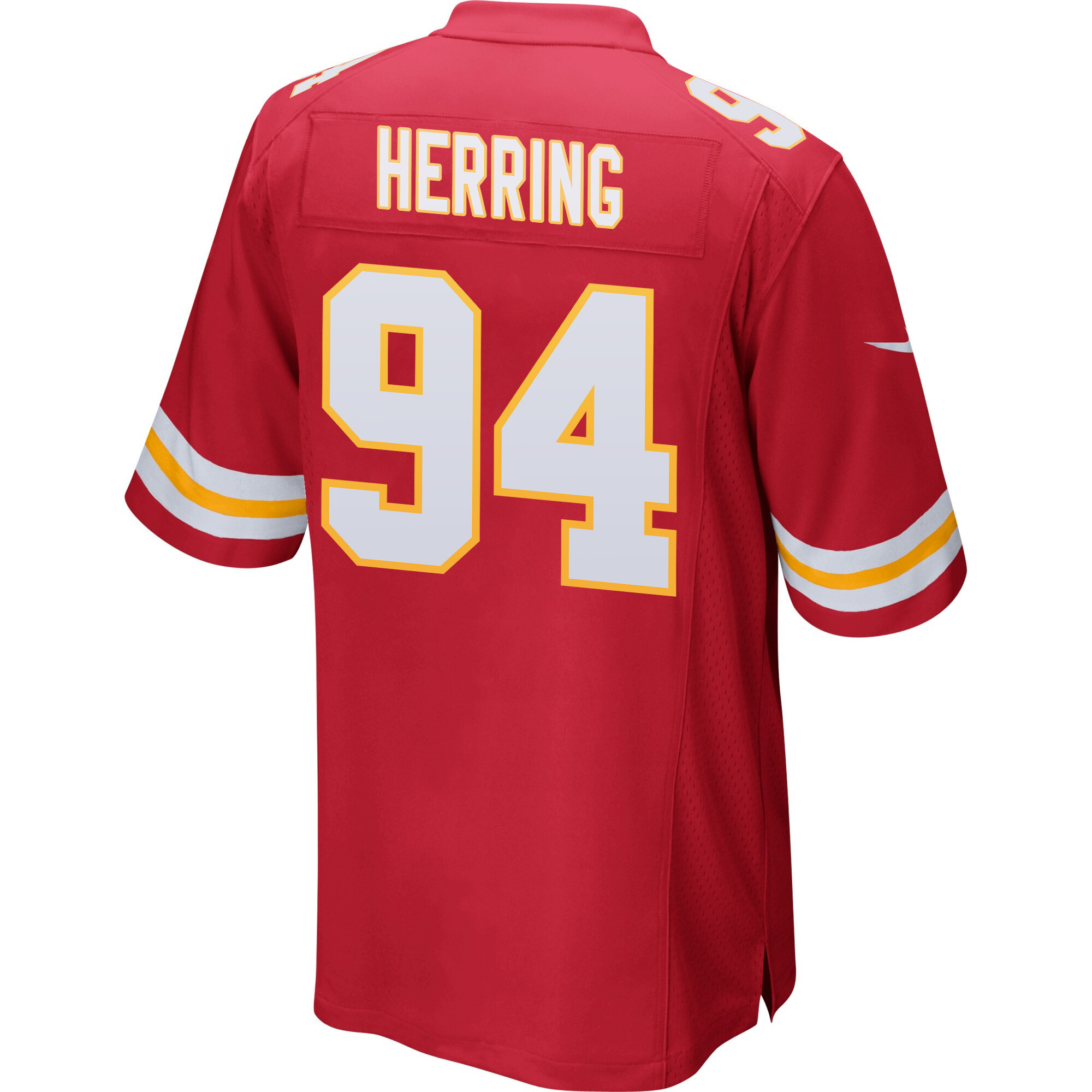 Malik Herring 94 Kansas City Chiefs Super Bowl LVIII Patch Game Men Jersey - Red JS8649 nicesnker - Image 3