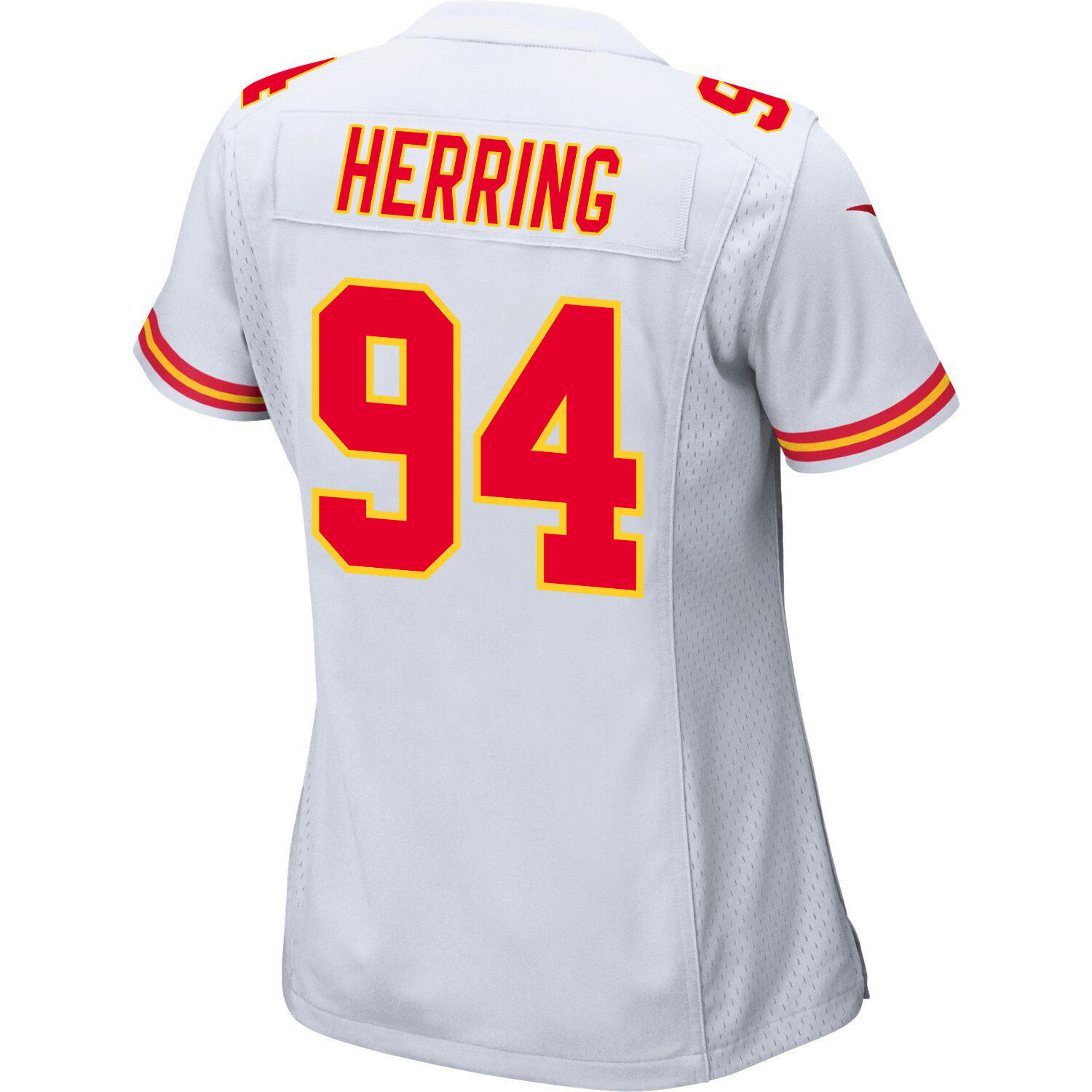 Malik Herring 94 Kansas City Chiefs Super Bowl LVIII Patch Game Women Jersey - White JS9362 nicesnker - Image 3