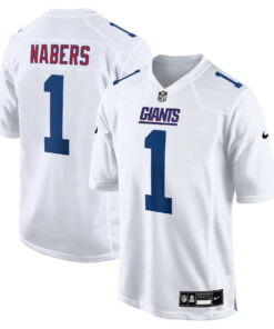 Malik Nabers 1 New York Giants Fashion Men Jersey - Tundra White JS7085 nicesnker