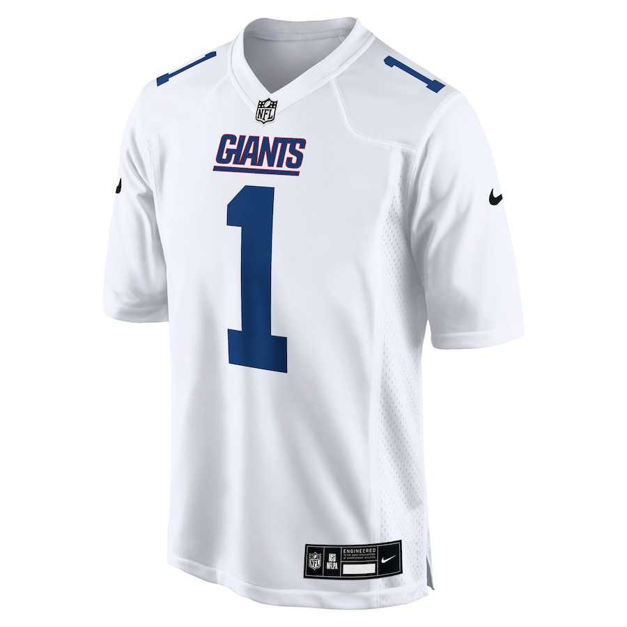 Malik Nabers 1 New York Giants Fashion Men Jersey - Tundra White JS7085 nicesnker - Image 2