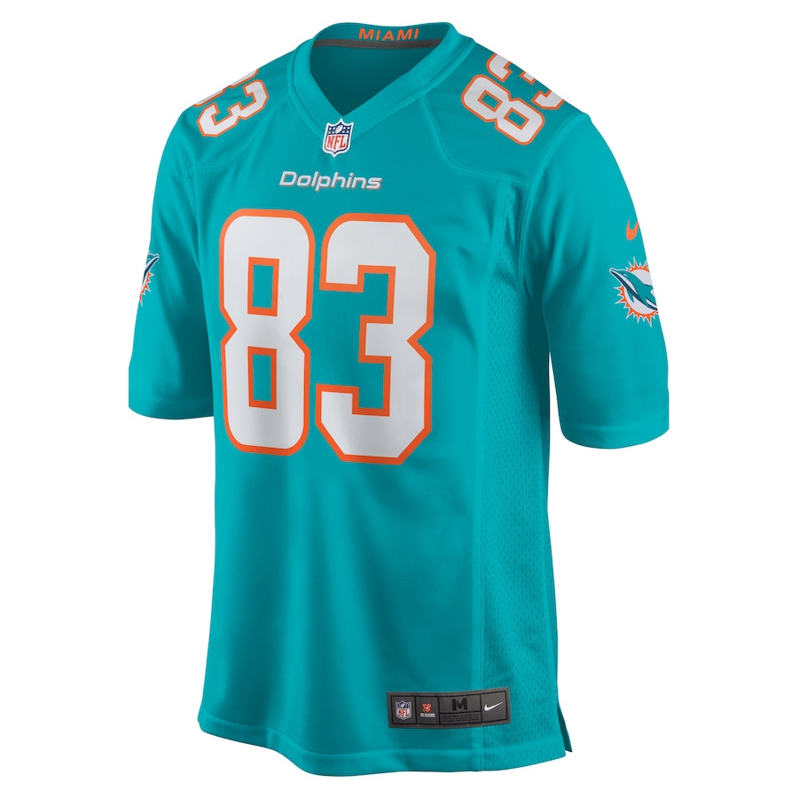 Malik Washington 83 Miami Dolphins Game Men Jersey - Aqua JS1401 nicesnker - Image 2