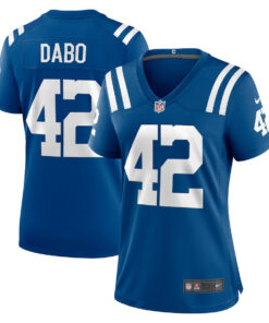 Marcel Dabo 42 Indianapolis Colts Women's Game Jersey - Royal JS6456 nicesnker