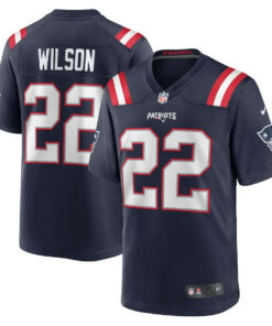 Marco Wilson 22 New England Patriots Team Game Men Jersey - Navy JS1827 nicesnker