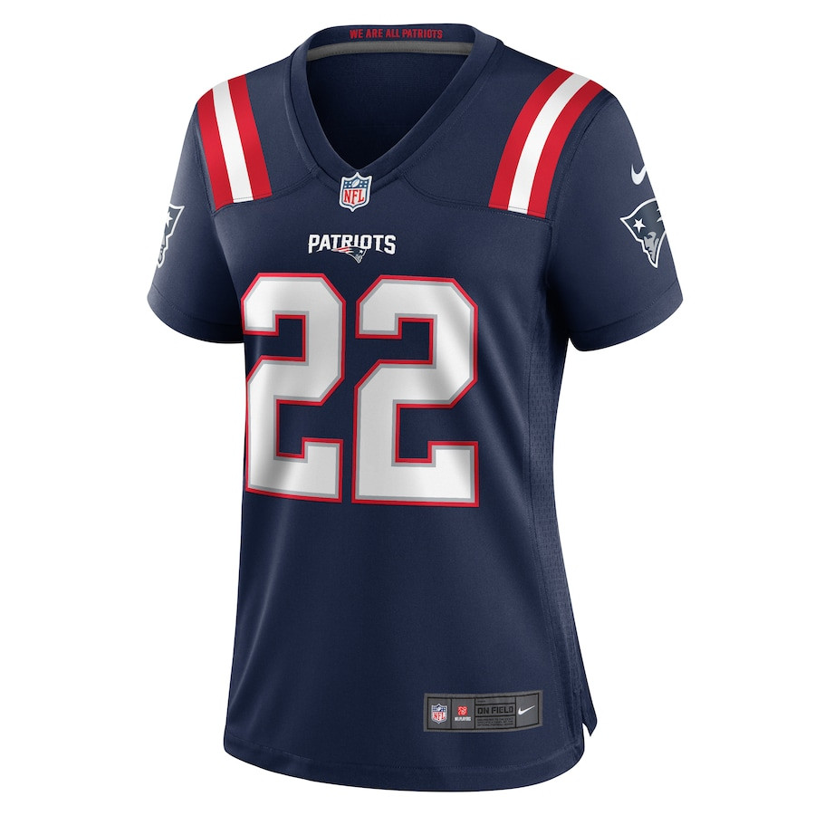 Marco Wilson 22 New England Patriots Women's Team Game Jersey - Navy JS8349 nicesnker - Image 2