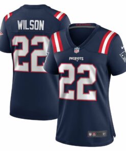 Marco Wilson 22 New England Patriots Women's Team Game Jersey - Navy JS8349 nicesnker