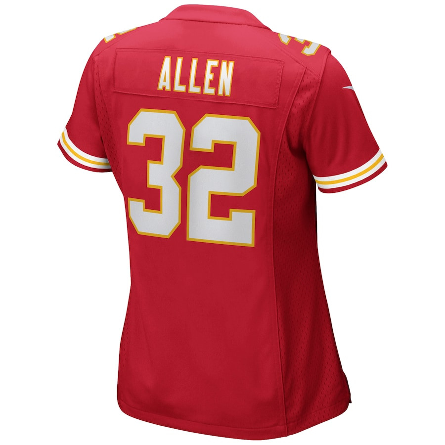 Marcus Allen 32 Kansas City Chiefs Women Game Retired Jersey - Red JS5225 nicesnker - Image 3