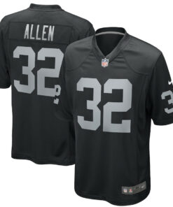 Marcus Allen 32 Las Vegas Raiders Men Game Retired Jersey - Black JS5943 nicesnker