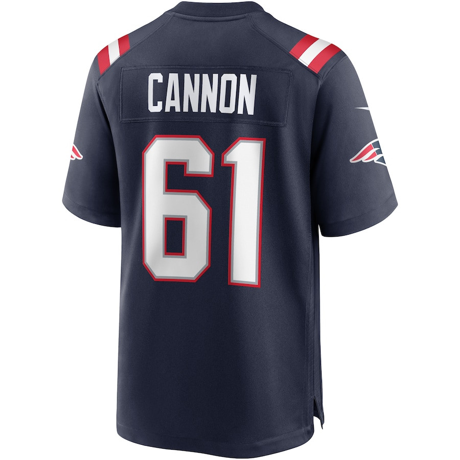 Marcus Cannon 61 New England Patriots Men Game Jersey - Navy JS7060 nicesnker - Image 3