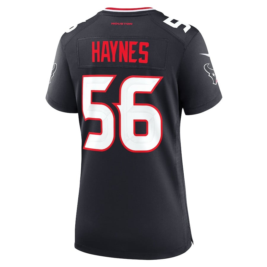 Marcus Haynes 56 Houston Texans Women's Team Game Jersey - Navy JS6921 nicesnker - Image 3