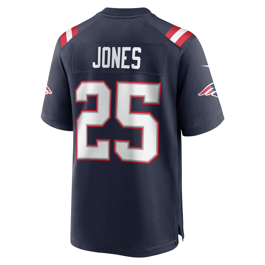 Marcus Jones 25 New England Patriots Game Men Jersey - Navy JS3398 nicesnker - Image 3