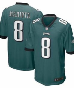 Marcus Mariota 8 Philadelphia Eagles Game Men Jersey - Midnight Green JS7473 nicesnker
