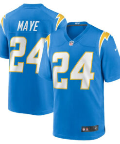 Marcus Maye 24 Los Angeles Chargers Team Game Men Jersey - Powder Blue JS1255 nicesnker