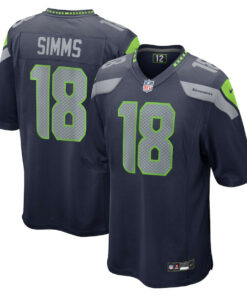 Marcus Simms 18 Seattle Seahawks Game Men Jersey - College Navy JS6374 nicesnker