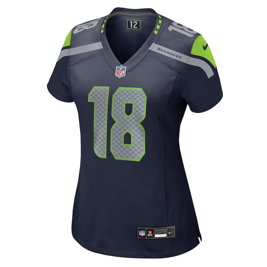 Marcus Simms 18 Seattle Seahawks Women's Game Jersey - College Navy JS6365 nicesnker - Image 2
