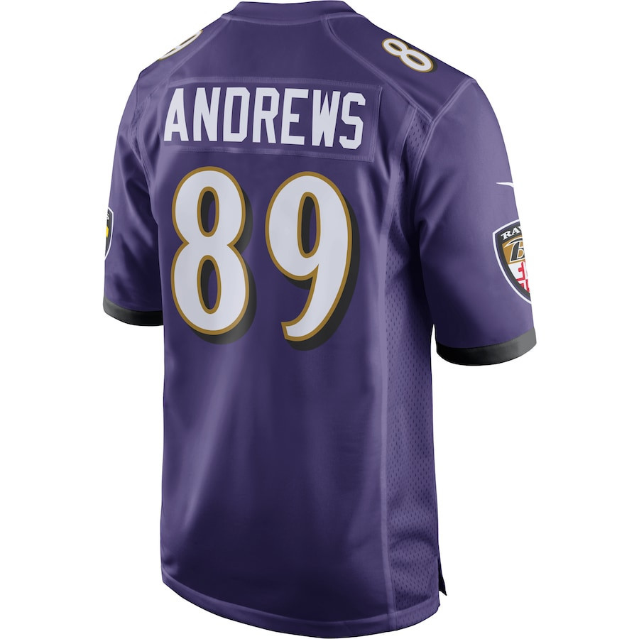 Mark Andrews #89 Baltimore Ravens Super Bowl LIX Jersey - Men's - Purple JS9501 nicesnker - Image 3