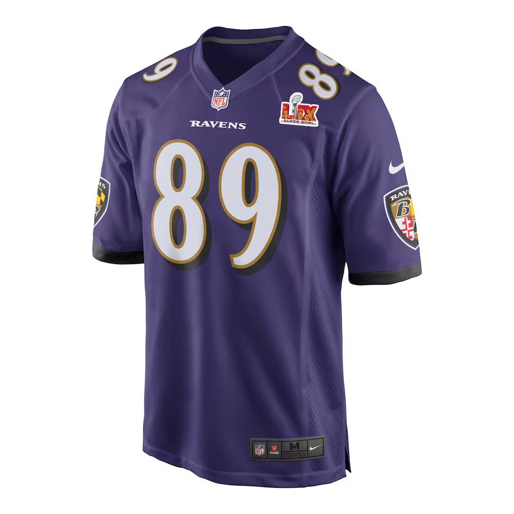 Mark Andrews #89 Baltimore Ravens Super Bowl LIX Jersey - Men's - Purple JS9501 nicesnker - Image 2