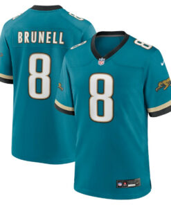 Mark Brunell 8 Jacksonville Jaguars Prowler Throwback Player Game Men Jersey - Teal JS3171 nicesnker