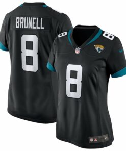Mark Brunell 8 Jacksonville Jaguars Women Game Retired Jersey - Black JS1312 nicesnker