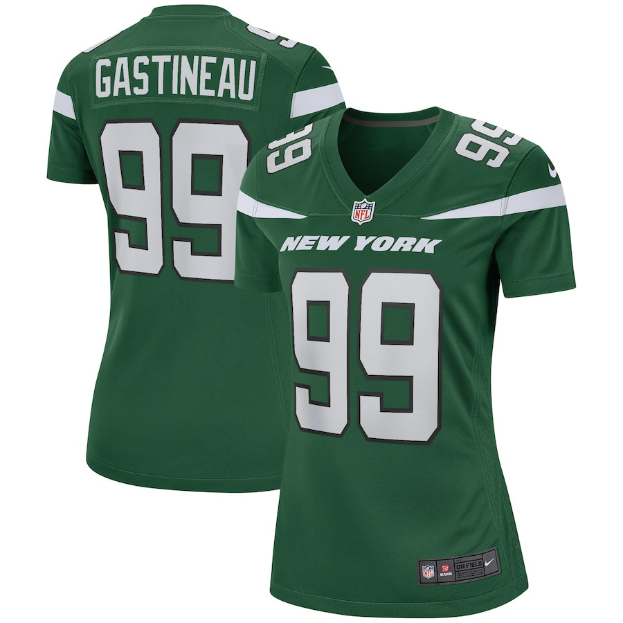 Mark Gastineau 99 New York Jets Women Game Retired Jersey - Gotham Green JS6463 nicesnker