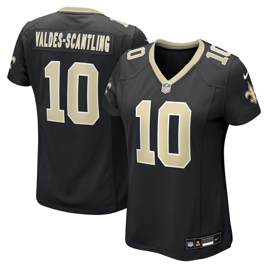 Marquez Valdes-Scantling 10 New Orleans Saints Women's Game Jersey - Black JS1420 nicesnker