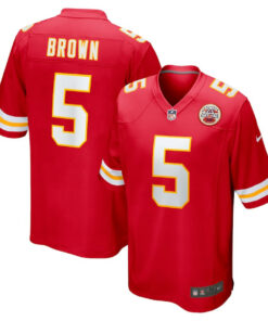 Marquise Brown 5 Kansas City Chiefs Game Men Jersey - Red JS1732 nicesnker