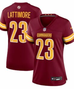 Marshon Lattimore 23 Washington Commanders Women's Game Jersey - Burgundy JS5171 nicesnker