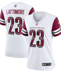 Marshon Lattimore 23 Washington Commanders Women's Game Jersey - White JS3193 nicesnker