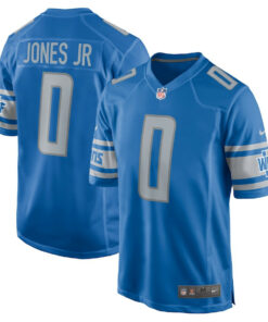 Marvin Jones Jr. 0 Detroit Lions Game Men Jersey - Blue JS4957 nicesnker
