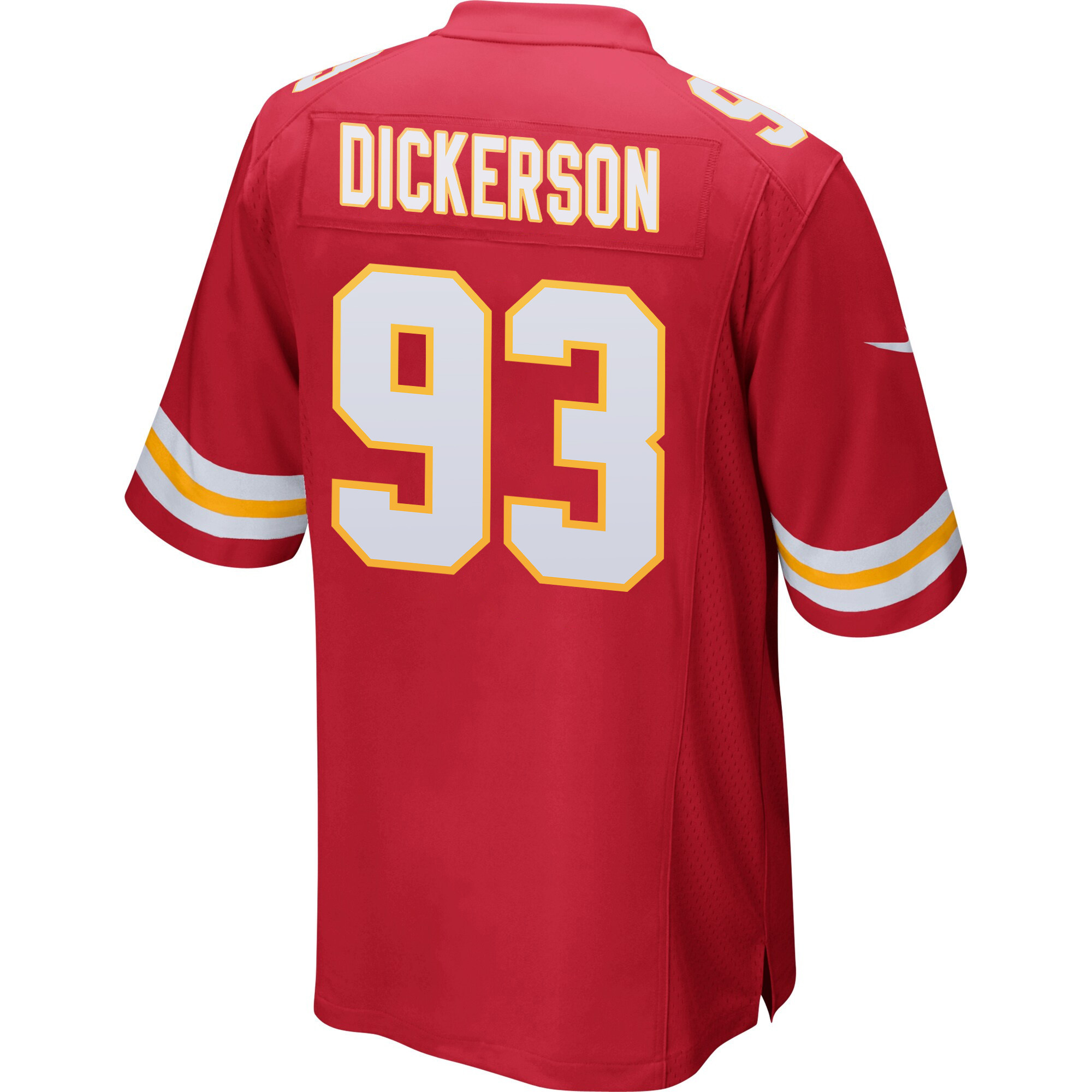Matt Dickerson 93 Kansas City Chiefs AFC Champions Patch Game Men Jersey - Red JS5857 nicesnker - Image 3