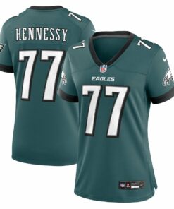 Matt Hennessy 77 Philadelphia Eagles Women Game Jersey - Midnight Green JS6085 nicesnker