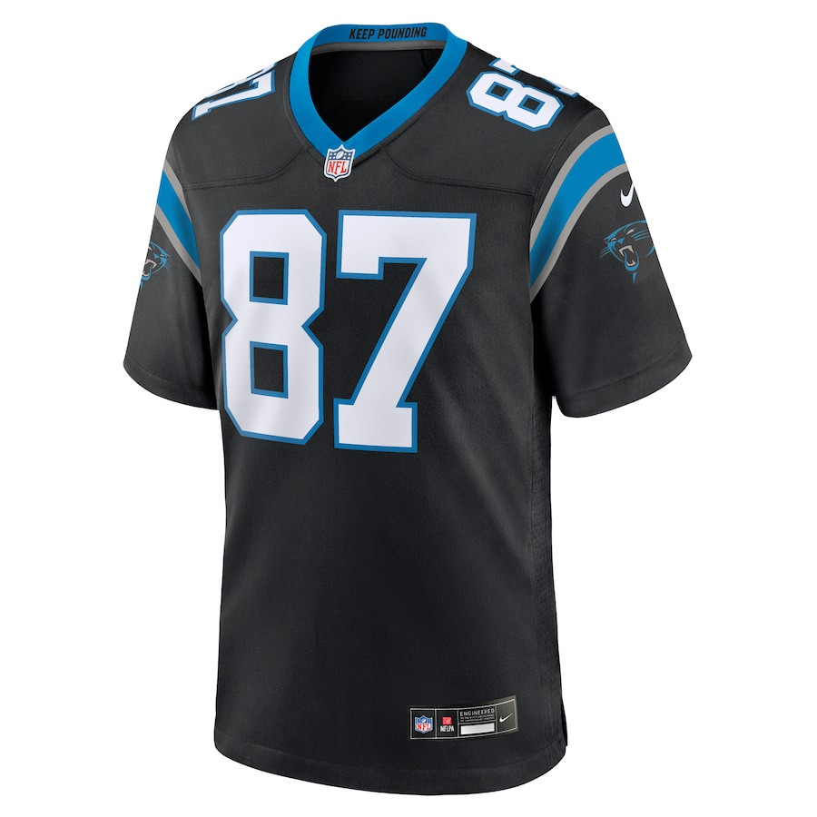 Matt Landers 87 Carolina Panthers Game Men Jersey - Black JS4968 nicesnker - Image 2