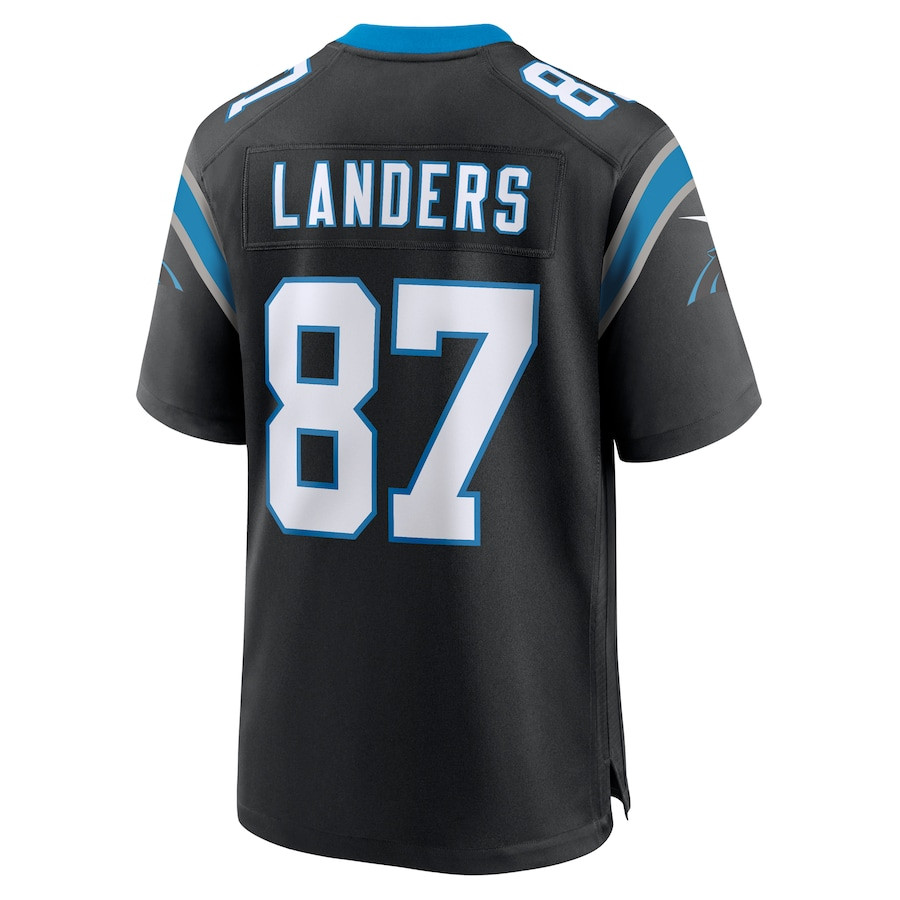 Matt Landers 87 Carolina Panthers Game Men Jersey - Black JS4968 nicesnker - Image 3