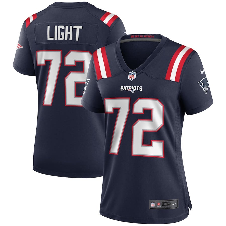 Matt Light 72 New England Patriots Women Game Retired Jersey - Navy JS5539 nicesnker
