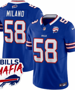 Matt Milano 58 Buffalo Bills Bills Mafia Patch Game Men Jersey - Royal JS1571 nicesnker