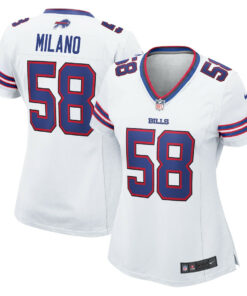 Matt Milano 58 Buffalo Bills Women's Game Jersey - White JS3654 nicesnker