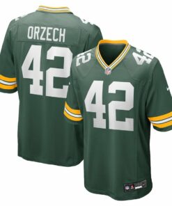 Matt Orzech 42 Green Bay Packers Game Men Jersey - Green JS3468 nicesnker